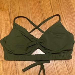 Green bikini top